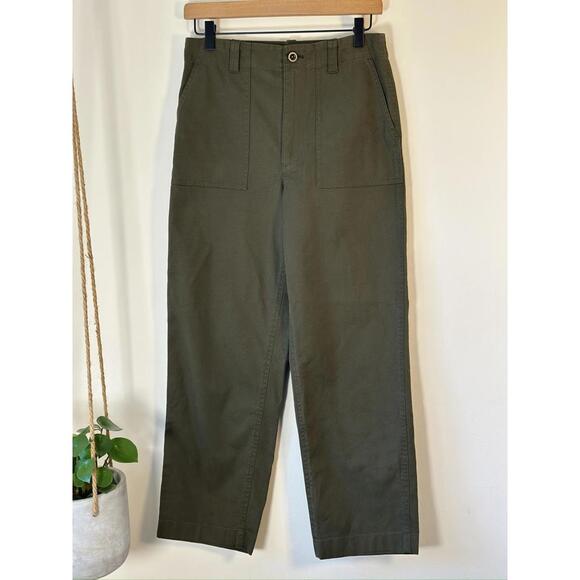 Jenni Kayne Olive Ranger Utility Trouser Pants Size 4 Capsule Minimalist Luxury - Picture 5 of 10